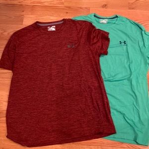 2- under armour t-shirts